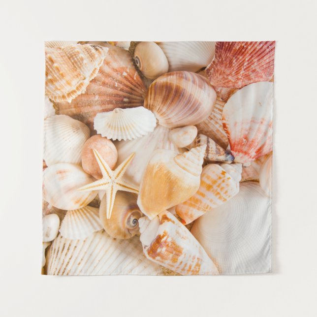 Tapiz Fondo de las casetas: tema marino. (Anverso)