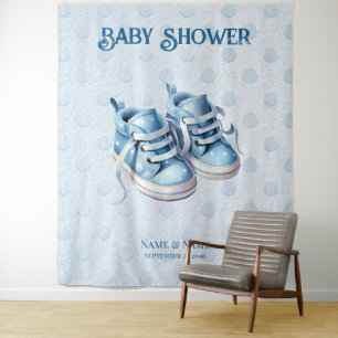 Tapiz Fondo de las zapatillas azules para bebés