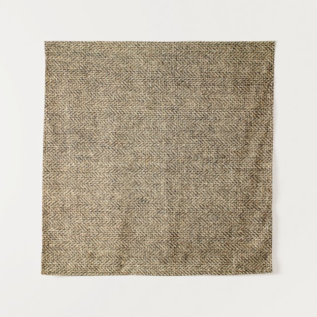 Tapiz Fondo de lino natural, bagaje, beige (Anverso)