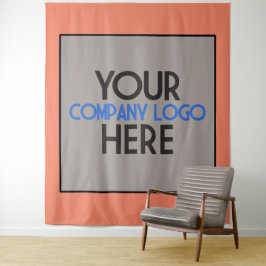 Tapiz Fondo de Logotipo de Feria Comercial de la Empresa