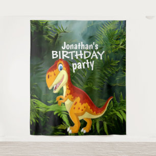Tapiz Fondo de los DÍAS de NACIMIENTO de Dinosaur Boy