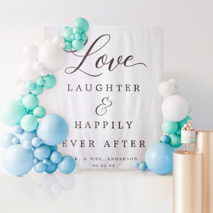Tapiz Fondo de pantalla para boda Felices para siempre