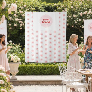 Tapiz Fondo de paso y repetición para eventos con logoti