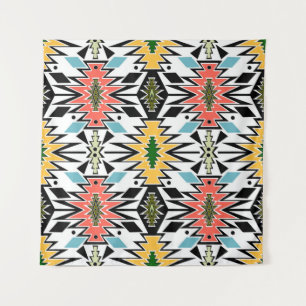 Tapiz Fondo de patrón ornamental africano tribal sin mar