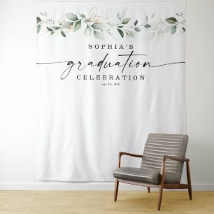 Tapiz Fondo de respaldo de adorno de graduación de veget
