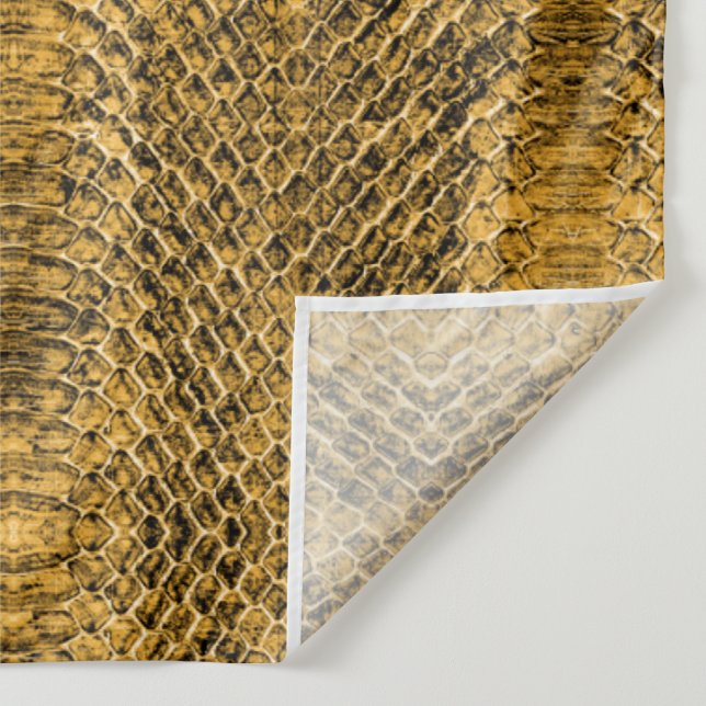 Tapiz Fondo de Serpiente de Cuero de Víbora Dorada (Detalle)