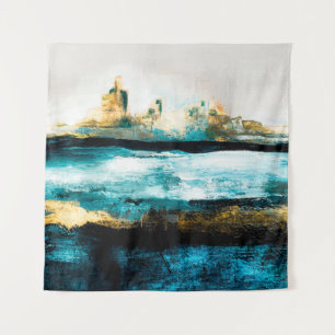 Tapiz Fondo de textura de aceite abstracto. Pintar sobre