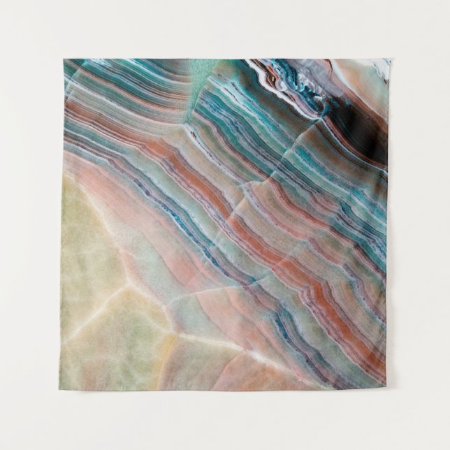 Tapiz fondo de textura de mármol onix de piedra natural (Anverso)