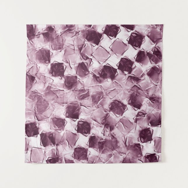 Tapiz Fondo de textura húmeda con mosaico. Dibujo de man (Anverso)