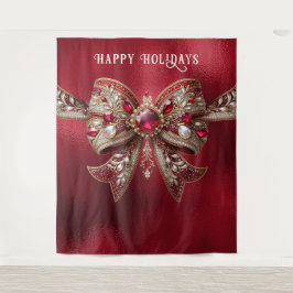 Tapiz Fondo de vacaciones Red Bow