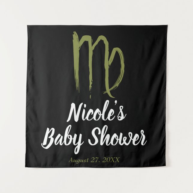 Tapiz Fondo de Zodiaco VIRGO Agosto Septiembre Astrologí (Anverso)