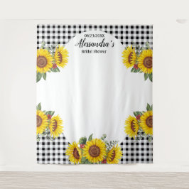 Tapiz Fondo Decorativo Personalizado de Girasoles y Cuad