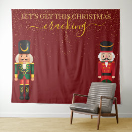Tapiz Fondo del cuerpo fotográfico de los Navidades rojo