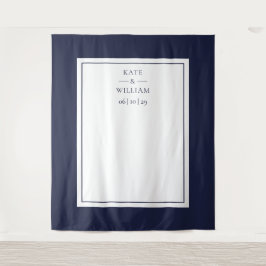 Tapiz Fondo del cuerpo fotográfico del Boda azul de la m