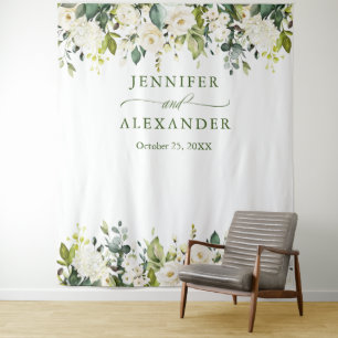 Tapiz Fondo del cuerpo fotográfico del Boda de verde de 