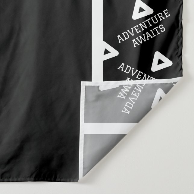 Tapiz Fondo del partido de graduación en blanco y negro (Detalle)