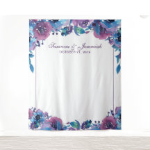 Fondo elegante de flores púrpuras para cabina de f