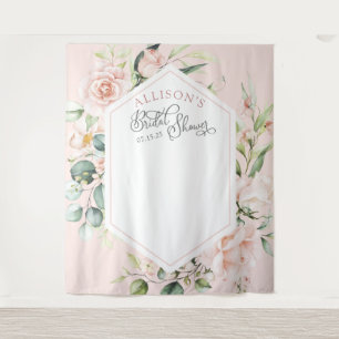 Tapiz Fondo elegante rosa chic floral para despedida de
