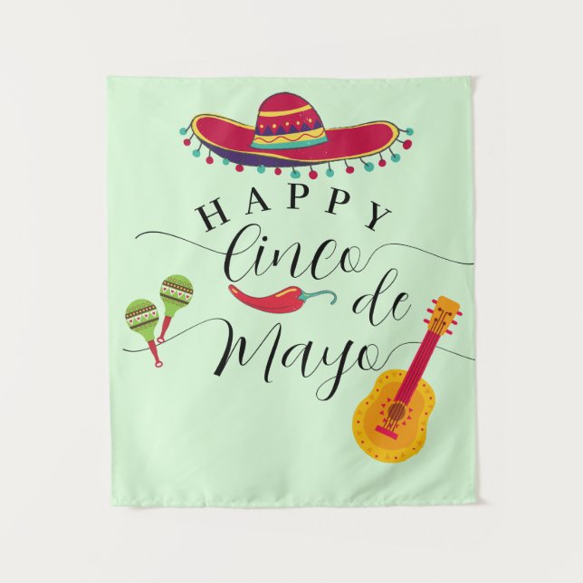 Tapiz Fondo Feliz Cinco de Mayo (Anverso)