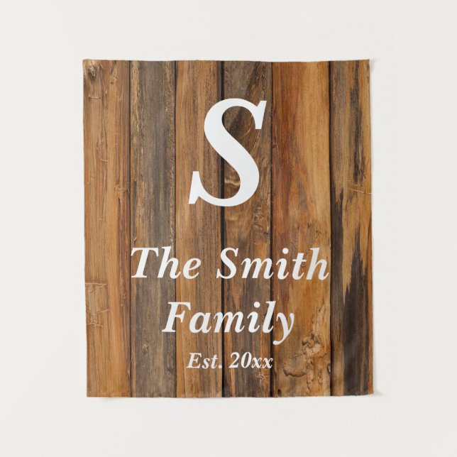 Tapiz Fondo Fiesta de Monograma Personalizado Aniversari (Anverso)