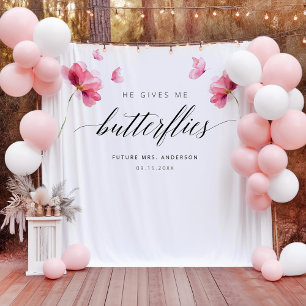 Tapiz Fondo Floral Bridal Shower