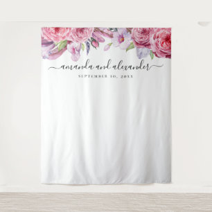 Tapiz Fondo floral de Boho. Antecedentes de Peony boda