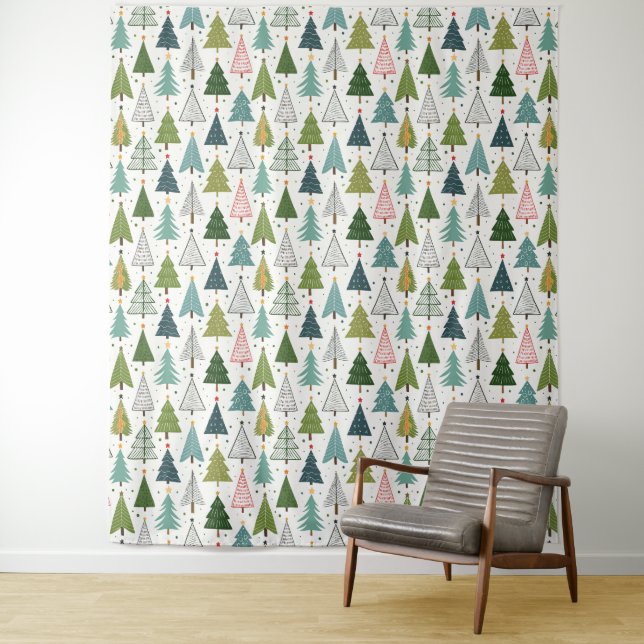 Tapiz Fondo fotográfico de árboles retro (In situ)