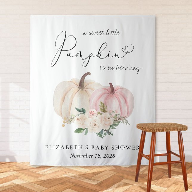 Tapiz Fondo fotográfico de Baby Shower con flores de cal (Subido por el creador)