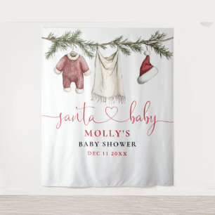 Tapiz Fondo fotográfico de Baby Shower de la línea de ro