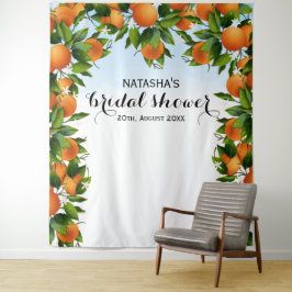Tapiz Fondo fotográfico de bodas botánicas de frutas nar