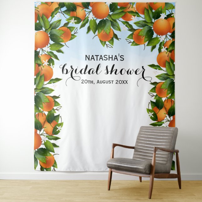 Tapiz Fondo fotográfico de bodas botánicas de frutas nar (In situ)
