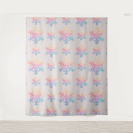 Tapiz Fondo fotográfico de copo de nieve simple