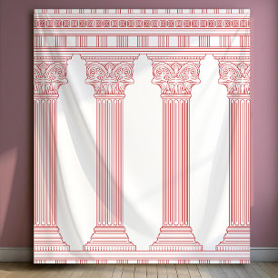 Tapiz Fondo fotográfico de fiesta con toga rosa