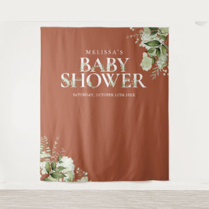 Tapiz Fondo fotográfico de Terracotta Greenery Baby Show