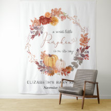 Fondo fotográfico de Terracotta Pumpkin Baby Showe