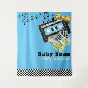 Tapiz Fondo fotográfico para baby shower de Hip Hop con 