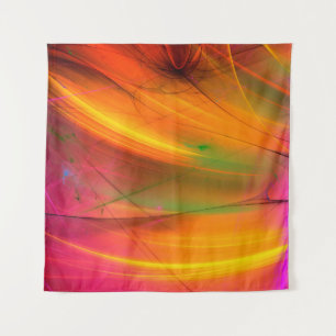 Tapiz fondo fractal abstracto amarillo 3d renderizado3d,