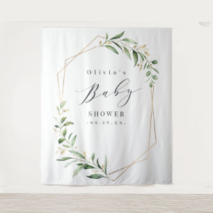 Tapiz Fondo geográfico de fotos de Baby Shower geométric