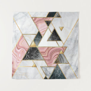 Tapiz Fondo geométrico abstracto. Mosaico de mármol mode