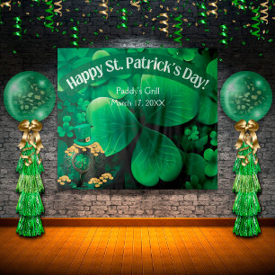 Tapiz Fondo irlandés Shamrock de St. Patrick's Day