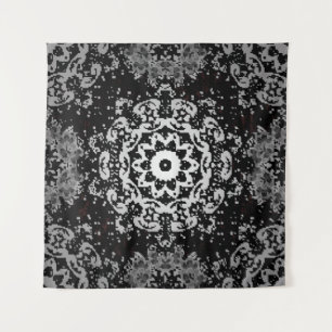 Tapiz Fondo marrón. Fondo de doodle en blanco vintage