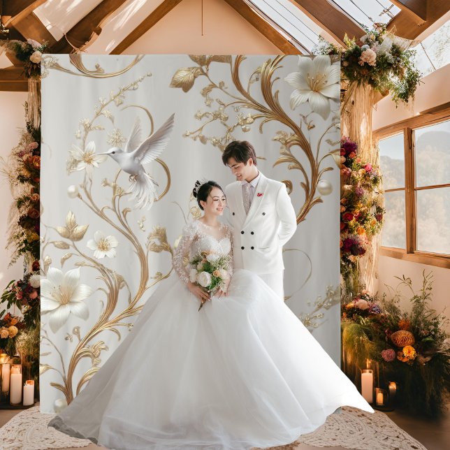 Tapiz Fondo Minimalista de Colibrí Blanco (Subido por el creador)