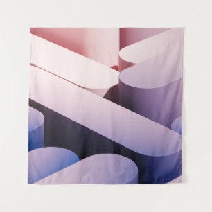 Tapiz Fondo mínimo de simulación abstracta. Azul y rosa