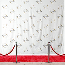 Tapiz Fondo mínimo del logotipo comercial del Personaliz