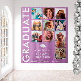 Tapiz Fondo moderno de foto púrpura para fiesta de gradu