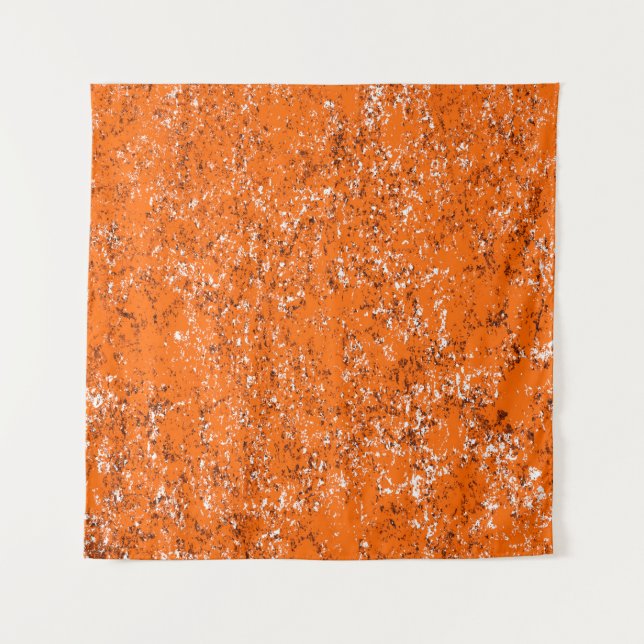 Tapiz Fondo moreno oscuro. Naranja blanco negro o (Anverso)