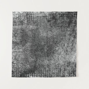 Tapiz Fondo negro y blanco abstracto, envejecido