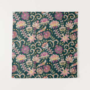Tapiz Fondo Oscuro Rosa Floral Sin Precedentes