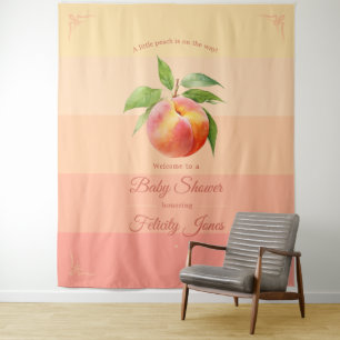 Tapiz Fondo para baby shower de Peach Fuzz