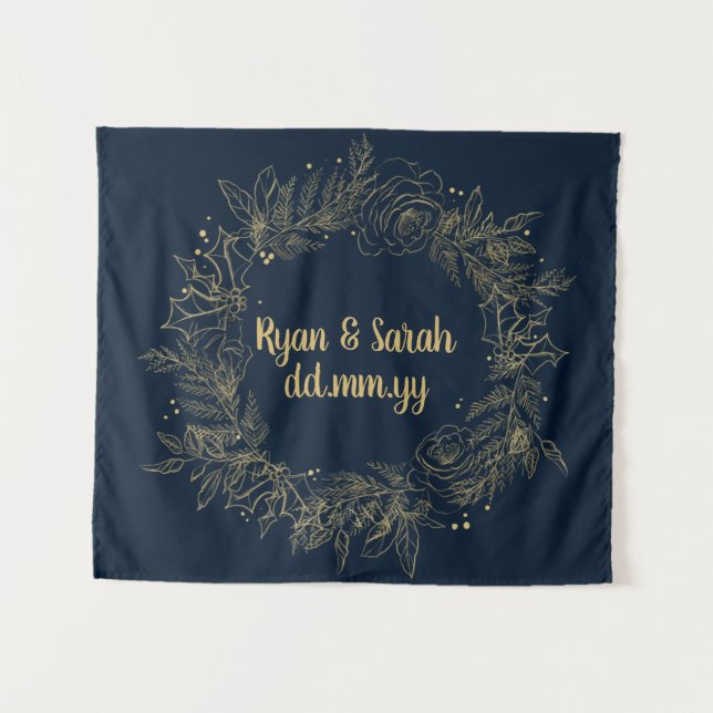 Tapiz Fondo para Boda de Día Festivo, Decoración para Bo (Anverso (horizontal))